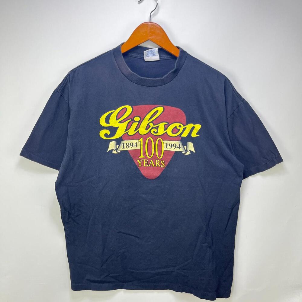 Vintage 1994 Gibson Guitar 100 Year T Shirt XL Les Paul